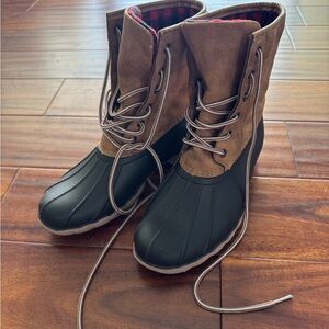 Alpine Brown and Black Winter Boots‎